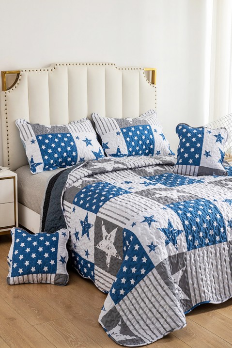 Комплект покривало за легло NELIMZA 220х240 cm, Цвят: син, IVET.BG - Твоят онлайн бутик.