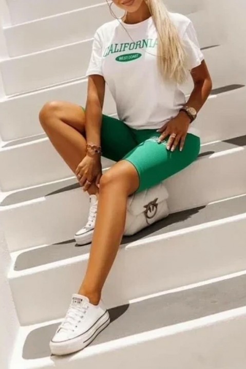 Комплект KARNITA GREEN, Цвят: зелен с бял, IVET.BG - Твоят онлайн бутик.