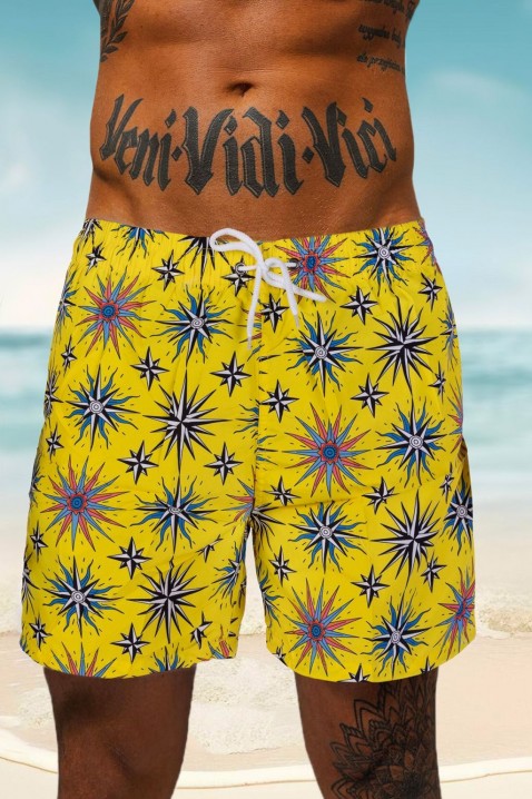Мъжки плувни шорти FERTINO YELLOW, Цвят: жълт, IVET.BG - Твоят онлайн бутик.