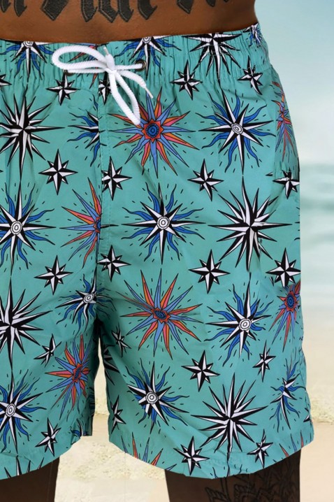 Мъжки плувни шорти FERTINO TURQUA, Цвят: тюркоаз, IVET.BG - Твоят онлайн бутик.