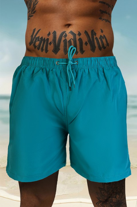 Мъжки плувни шорти KENVELO TURQUA, Цвят: тюркоаз, IVET.BG - Твоят онлайн бутик.