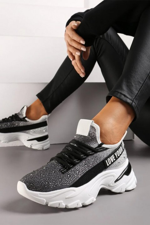 Дамски маратонки SPLENDOLFA, Цвят: черен, IVET.BG - Твоят онлайн бутик.