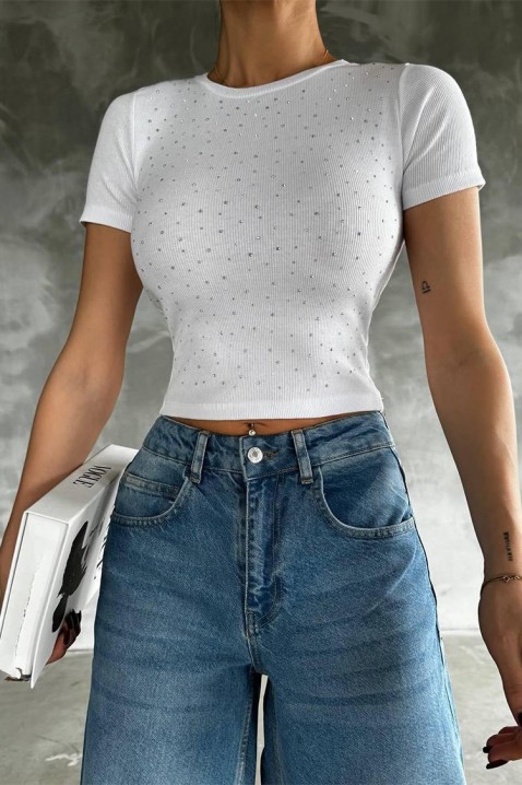 Тениска ZIOLMERA WHITE, Цвят: бял, IVET.BG - Твоят онлайн бутик.