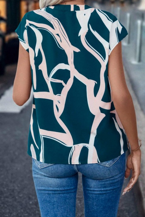 Дамска блуза GREFILDA PETROL, Цвят: петрол, IVET.BG - Твоят онлайн бутик.