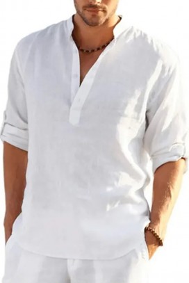 мъжка риза RENFILDO WHITE