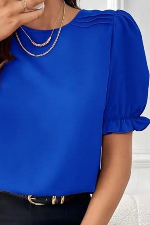 Дамска блуза RETROLZA BLUE, Цвят: син, IVET.BG - Твоят онлайн бутик.