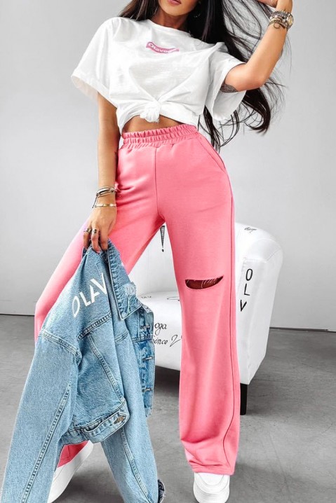 Комплект GOLTIDA PINK, Цвят: бяло с розово, IVET.BG - Твоят онлайн бутик.
