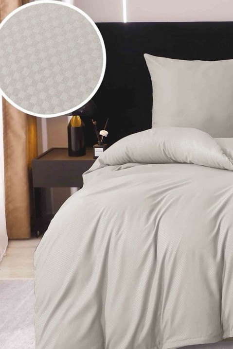 Спален комплект MERIETA BEIGE 160x200 cm памучен сатен, Цвят: беж, IVET.BG - Твоят онлайн бутик.