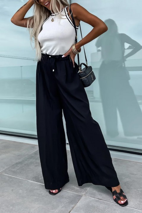 Панталон TROMIAFA BLACK, Цвят: черен, IVET.BG - Твоят онлайн бутик.