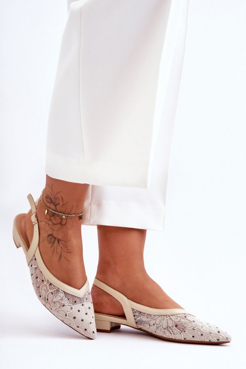Дамски обувки FIRELIDA ECRU, Цвят: екрю, IVET.BG - Твоят онлайн бутик.