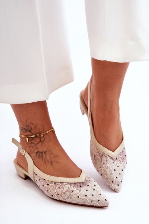 Дамски обувки FIRELIDA ECRU, Цвят: екрю, IVET.BG - Твоят онлайн бутик.