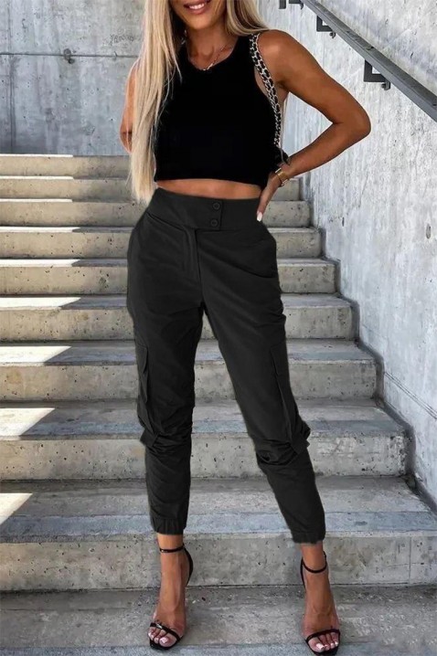 Панталон ORFILZA BLACK, Цвят: черен, IVET.BG - Твоят онлайн бутик.