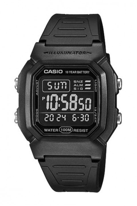 Мъжки часовник CASIO W-800H-1BVES, Цвят: черен, IVET.BG - Твоят онлайн бутик.