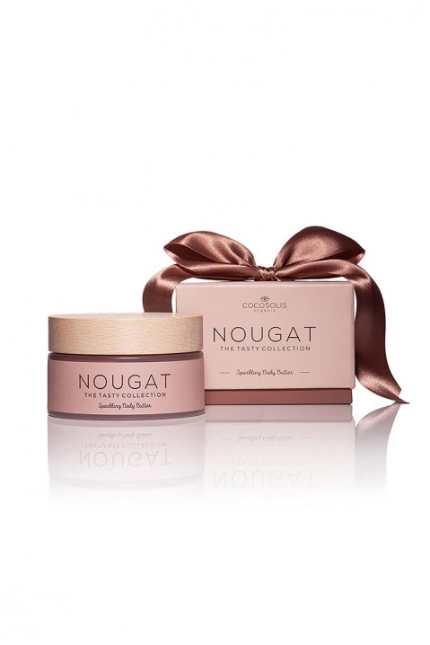 Подхранващ мус за тяло с бляскави частици COCOSOLIS NOUGAT SPARKLING BODY BUTTER 250 mlIVET.BG - Твоят онлайн бутик.