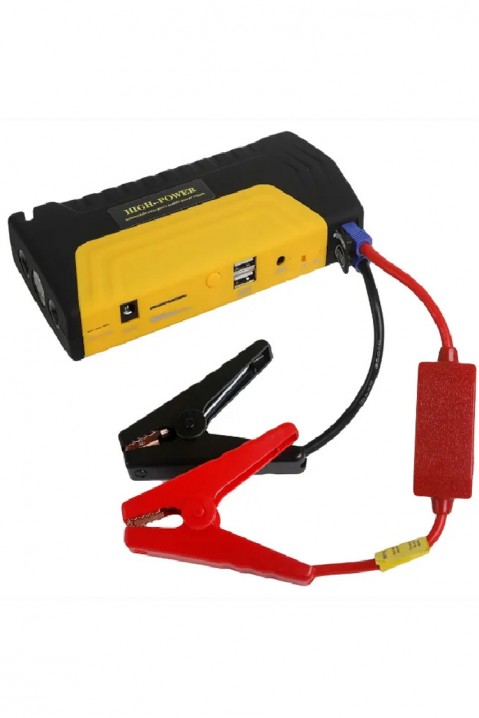 Комплект стартерно устройство High Power Jump starter за кола, Цвят: черен, IVET.BG - Твоят онлайн бутик.