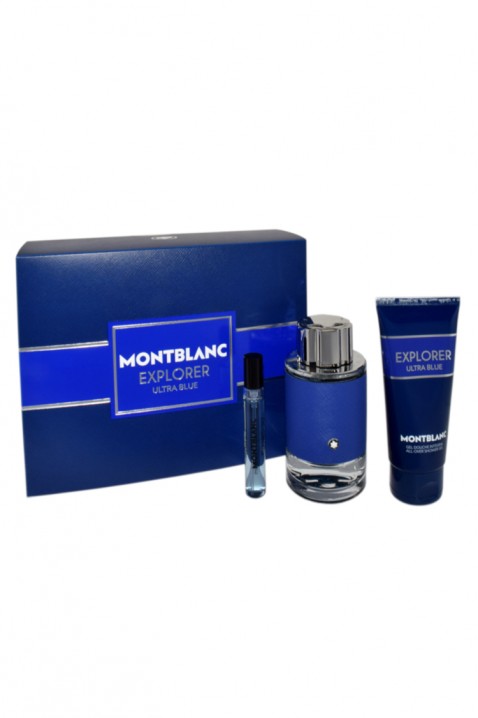 Мъжки комплект Mont Blanc Explorer Ultra Blue EDP 100 ml + Travel Spray 7,5 ml + Shower Gel 100 mlIVET.BG - Твоят онлайн бутик.