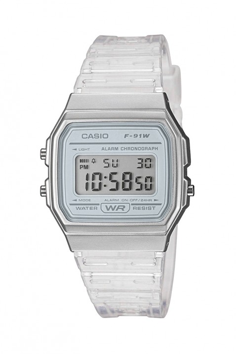 Детски часовник Casio F-91WS-7DF, Цвят: бял, IVET.BG - Твоят онлайн бутик.