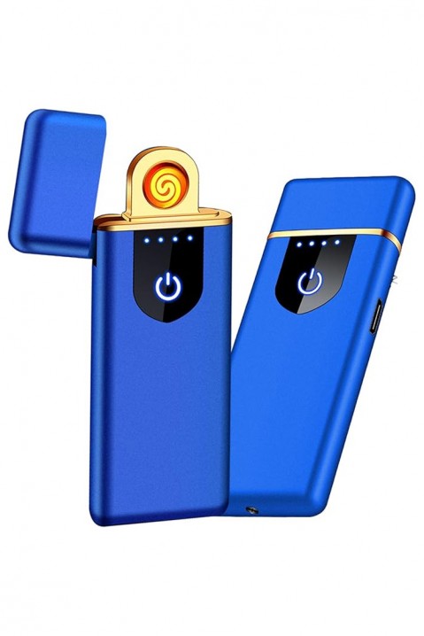 Двустранна USB TOUCH запалка MOLBI BLUE, Цвят: син, IVET.BG - Твоят онлайн бутик.